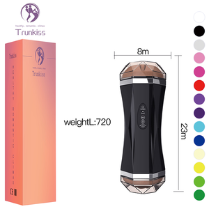 Copa de Masturbación <span class=keywords><strong>Vaginal</strong></span> Realista de <span class=keywords><strong>Doble</strong></span> Cabeza, Juguete Sexual Masculino, Entrenador de Pene Manual, Material TPE Suave, Material ABS - Product Image 1