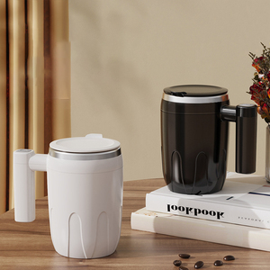 Tasse magnétique électrique automatique en acier inoxydable à agitation automatique Tasse écologique moderne de 400ml pour café et chocolat au lait - Product Image 1