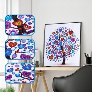 Pintura de diamantes de cristal 5d de Arte de pared de lienzo de árbol de corazón para decoración del hogar - Product Image 2
