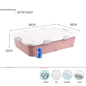 Thiết Kế Mới Stackable Hộp Nhựa Lưu Trữ Dưới Giường - Product Image 6