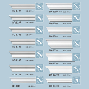 <span class=keywords><strong>Corniche</strong></span> murale de fenêtre en <span class=keywords><strong>polyuréthane</strong></span> de haute qualité, design français, légère, écologique, durable, motif floral - Product Image 4