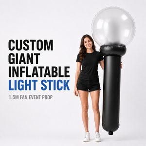 Lampe torche gonflable géante militaire personnalisée de 1,5 mètre, idéale pour les événements, concerts et magasins K-pop - Product Image 1