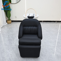 Chaise de shampoing de lit de lavage de meubles de massage couchés confortables de salon de coiffure de couleur Offre Spéciale avec le bassin de cuvette