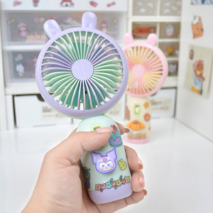 Mini ventilador portátil recargable con batería, ventilador de escritorio USB con diseño bonito para uso en interiores y exteriores - Product Image 1