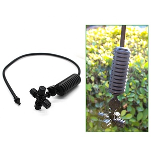 6 Mét Nhà Kính Cross Bốn Outlet <span class=keywords><strong>Fogger</strong></span> 4 <span class=keywords><strong>Way</strong></span> Mist Vòi Phun Bụi Loại Bỏ Làm Mát Sprinkler Sprayer - Product Image 5