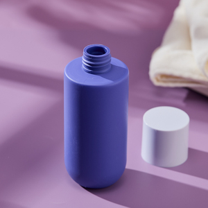 Botella de Tóner Redonda con Tapa de Rosca de HDPE, Botella de Loción Corporal Cosmética de HDPE Mate Suave al Tacto, Color <span class=keywords><strong>Azul</strong></span> <span class=keywords><strong>Marino</strong></span> Personalizado - Product Image 3