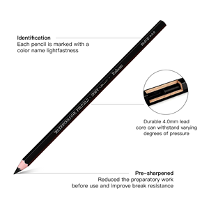 Juego <span class=keywords><strong>de</strong></span> Lápices <span class=keywords><strong>de</strong></span> <span class=keywords><strong>Colores</strong></span> Solubles en Agua al por Mayor, 12 <span class=keywords><strong>Colores</strong></span>, para Estudiantes Principiantes en Dibujo y Pintura - Product Image 4