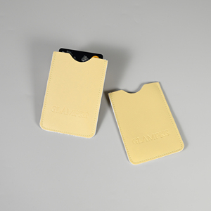 Glampkg סיטונאות אישית לוגו מותאם אישית סלים רזה pu עור מתנה כחול לבן אשראי ויפ שרוולים כרטיס - Product Image 6