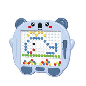 Tableau de Perles Éducatif Précoce Zhorya : Tableau de Dessin Coloré avec Clous Champignons - Product Image 1