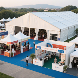 Tente de publicité de chapiteau prolongé d'exposition de structure en aluminium de tente d'exposition et de conférence de <span class=keywords><strong>grande</strong></span> taille - Product Image 3