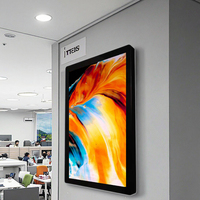 Póster publicitario LCD de 43 ", pantalla Digital para interiores, pantalla de señalización Digital moderna montada en la pared con parte posterior plana delgada
