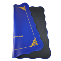 Tapis de jeu de Mahjong américain à bords festonnés, impression personnalisée, protection de table, support pour tuiles, jeu de cartes de poker