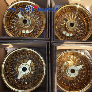ล้อซี่ลวดสีทอง 13 นิ้ว 72 ซี่ คุณภาพสูง ล้อซี่ลวดสีทอง ยางขอบขาว - Product Image 6