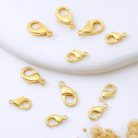Fermoirs mousquetons plaqués or 18K/14K anti-décoloration pour la fabrication de colliers et accessoires DIY