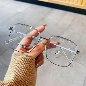 Lunettes de vue carrées pour femmes R5 20033, verres PC, anti-lumière bleue, monture complète, anti-UV, pour myopie, design quadrilatéral - Product Image 5