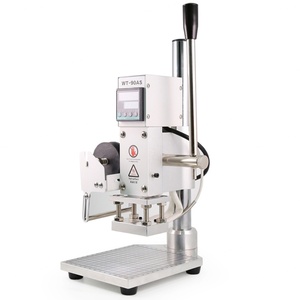 Gold Foil Printing Machine With Custom Stamp Area 5x7cm for <b>Leather</b> Tools Manual Hot Stamping Machine - Product Image 1