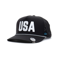Sombreros de golf de TPU de 5 paneles personalizables con ventilación cortada con láser y diseño que absorbe el sudor