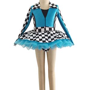 Осенняя тренировка для занятий фитнесом одежда для выступлений с длинным рукавом форма для чирлидинга активный гоночный школьный танцевальный костюм для девочек - Product Image 1