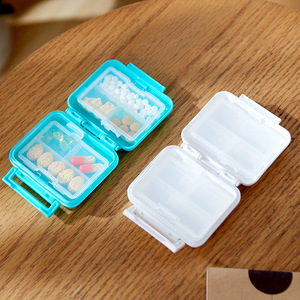 Plastic PP Portable Pill Box With Compartments Foldable Travel Medicine Storage Case For Daily Use - Product Image 1