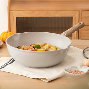 <span class=keywords><strong>Carote</strong></span> Factory Revestimiento directo de aluminio antiadherente Utensilios de cocina Antiadherente Sartén profunda Sartén - Product Image 4