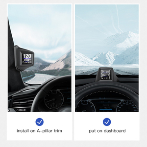 ACE S1 Over Speed Warning Car Alarm OBD HUD Water Temperature Digital Speedometer <strong>OBD2</strong> HUD Head up Display - Product Image 3