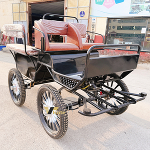 Charrette de chevaux OEM pour visites touristiques en parc, véhicule à roues tiré par des chevaux, chariot rétro à vendre - Product Image 1