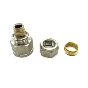 TUBOMART Adaptador Hembra de Compresión de Latón NPT de 16 20 25 32 mm, Conector Recto para Tubería PEX Multicapa - Product Image 3
