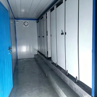 Baño Portátil Prefabricado Móvil de Alta Calidad Personalizado, Convertido de un Contenedor, Baño Portátil para Exteriores