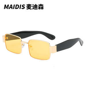 Jamie 3456 Metal Frame Square Sunglasses Gold Unisex UV400 Protection Street Style - Product Image 5
