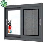 Foshan Fabrik Maßgefertigte Aluminium-Schiebefenster, Schlagfeste Hurrikanfenster und -türen, Glasschiebefenster