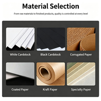 Boîte en carton kraft blanche et noire de luxe pour pot de soin de la peau, avec logo personnalisé, pour bougies, cosmétiques et emballages cadeaux