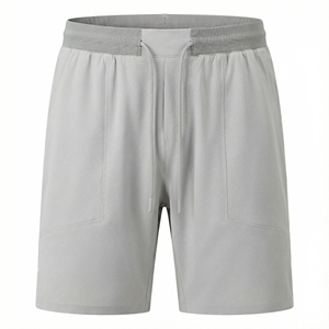 Shorts de sport pour hommes, taille US/Euro, avec cordon de serrage, coupe ample, shorts de détente avec poches - Product Image 3