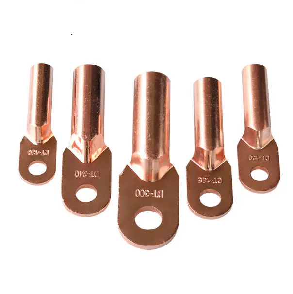 Complete models of power copper wiring terminals, thickened cable copper joints, DT oil blocking copper nose