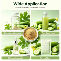 Fabrieksdirect voedsel- en cosmetische kwaliteit Luffa Cylindrica extractpoeder, loofah fruitextract voor voedingsmiddelenmengsels, huidverzorgingsgrondstof
