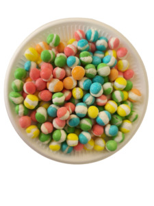 Venta <span class=keywords><strong>al</strong></span> por mayor de caramelos crujientes de frutas, caramelos liofilizados, gusanos con sabor afrutado, empaquetados en bolsas - Product Image 4