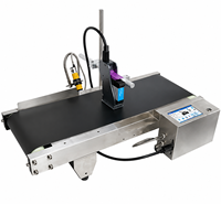 Máquina Codificadora de Inyección de Tinta Industrial con Cinta Transportadora para Impresión de Empaques de Alimentos, Bebidas, Electrónicos y Cosméticos