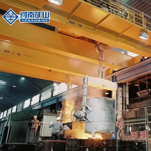 Chinese Fabrikant 32ton/5ton Dubbele Ligger Casting Pollepel Gieterij Brug Bovengrondse Kraan