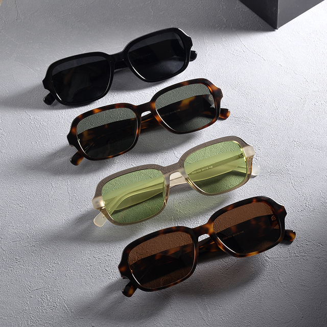 High Quality Acetate Vintage Fashion Designer Famous Brands Custom Polarized UV400 Luxury Mens Womens Sunglasses