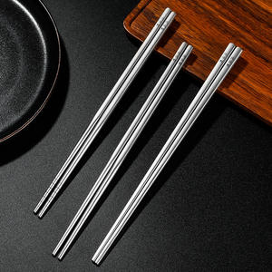 ตะเกียบไทเทเนียมทรงกลมสีทึบพกพาสะดวกสำหรับการเดินทางแคมป์ปิ้งทนทานทนความร้อนไม่ลื่นปลอดภัยถูกสุขอนามัย - Product Image 3