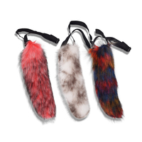 Faux Fox Tail Cosplay Accessoire Fluffy Soft Tie-on Animal Queue pour Costume Party Carnaval Jeu de Rôle