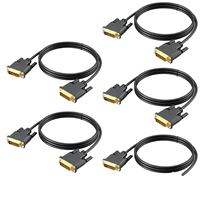 Cable Adaptador DP a DVI-D de 1.8M, 1080p, 6 Pies, Macho, 24+1 Pines, Revestimiento de PVC, Plug & Play, para Monitor, Laptop, Proyector, Reproductor de DVD, HDTV
