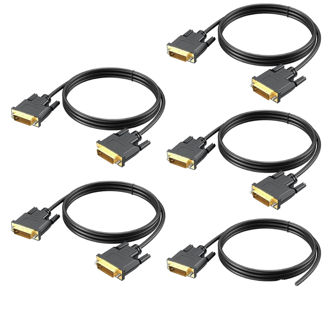 1.8M DP DVI-D Adapter Cable 1080p 6FT Male 24+1 Pin PVC Jacket Plug & Play Monitor Laptop Projector DVD Player HDTV