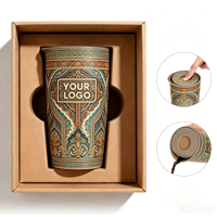 Mug à café isotherme réutilisable en acier inoxydable de 12 oz avec couvercle à bouton-poussoir, personnalisable avec logo, vente en gros, référence 19451