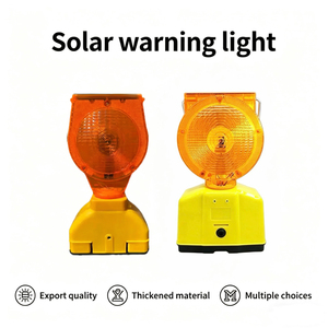 Feux de signalisation clignotants <span class=keywords><strong>LED</strong></span> jaunes solaires en ABS, installation portable, utilisation 24h/24 pour le contrôle du trafic et la construction routière - Product Image 4