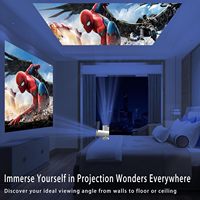 Projecteur intelligent Android 12 le plus récent pour cinéma maison, projecteur portable auto HD, projecteur vidéo mini 4K Hy300