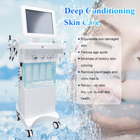 Nouvel équipement de beauté SPA 14-en-1 personnalisé avec boîtier blanc Hydrodbubble pour le soin du visage, l'oxygénation de l'eau H2O2, le nettoyage de la peau et le lifting facial