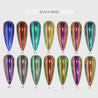 Vernis à ongles métallique effet miroir, marque privée, poudre de pigment chromé pour ongles, liquide chromé pour ongles