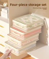 Sacs de rangement transparents pour draps, vêtements et couvertures – Boîte de rangement étanche pour literie sous le lit, sac de rangement transparent pour tiroir