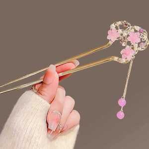 Classique chinois ventilateur cheveux bâton Hanfu accessoires pour femmes élégant en forme d'éventail épingle à cheveux décoration cheveux bijoux pour femmes - Product Image 4