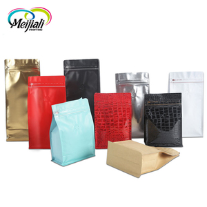 Qualité alimentaire multicolore taille de serrure de fermeture éclair sacs vanne pochette sac à <span class=keywords><strong>café</strong></span> à fond plat - Product Image 6